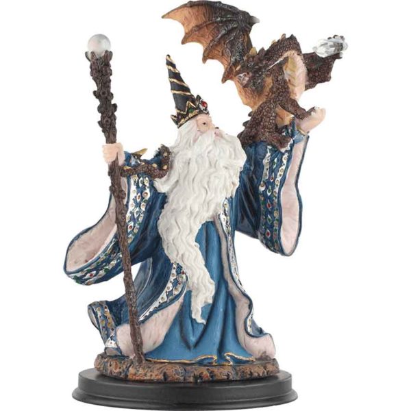 Wizard with Dragon Statue