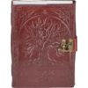 Large Leather Embossed Tree Of Life Journal With Lock