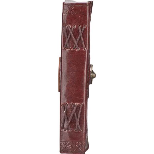 Leather Embossed Stone Eye Journal With Lock