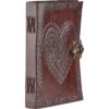 Leather Embossed Celtic Heart Journal With Lock