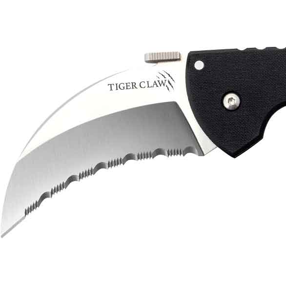 Tiger USA Black Folding Karambit Knife With Clip