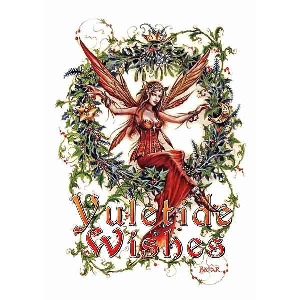 Mistletoe Fairy Yule Cards by Briar