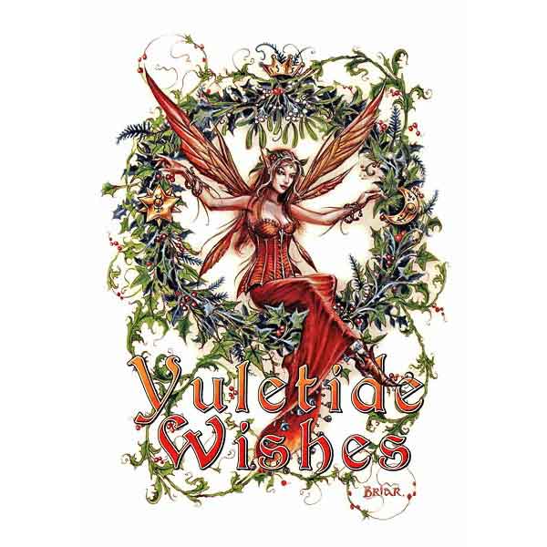 Mistletoe Fairy Yule Cards by Briar