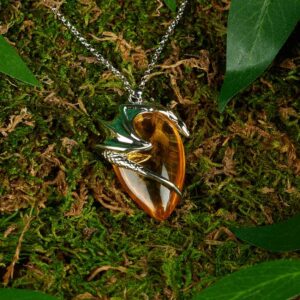Basking Draca Crystal Keeper Necklace