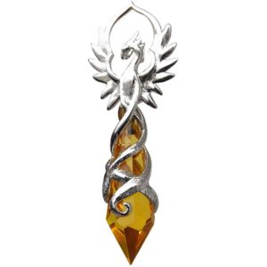 Phoenix Flame Crystal Keeper Necklace