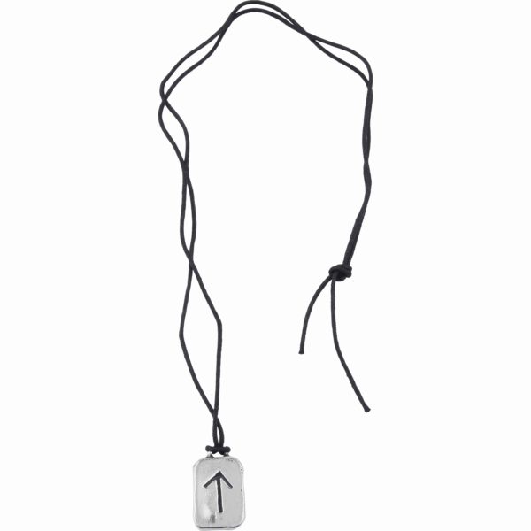 Tyr Rune Charm Necklace for Perseverance