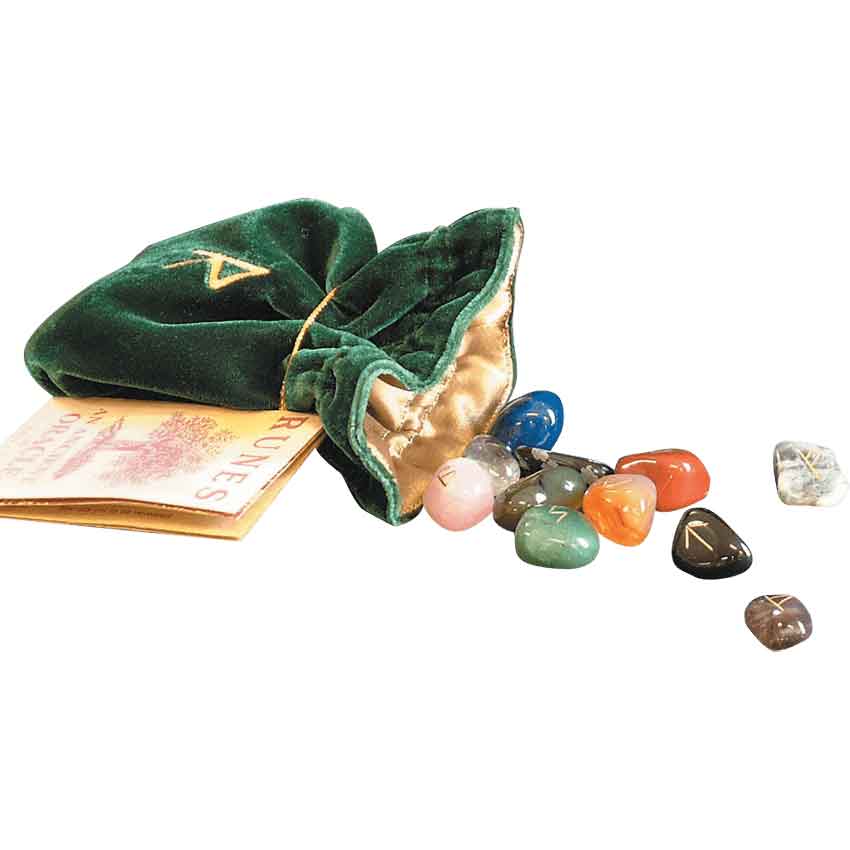 Mixed Rune Stone Set with Bag