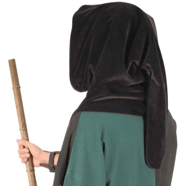 Medieval Velvet Cowl Hood