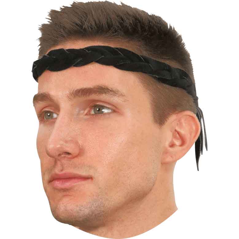 Medieval Barbarian Gladiator Leather Headband