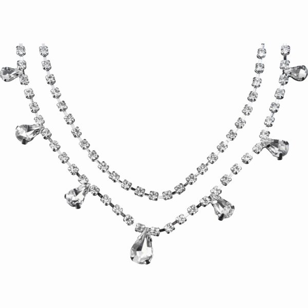 Noble Contessa's Crystal Necklace and Earring Set