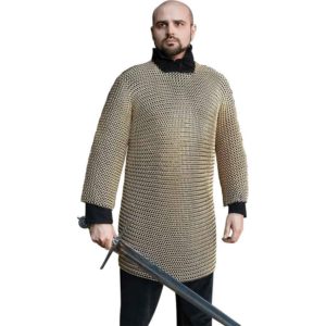 Brass Plated Chainmail Shirt
