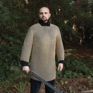 Brass Plated Chainmail Shirt