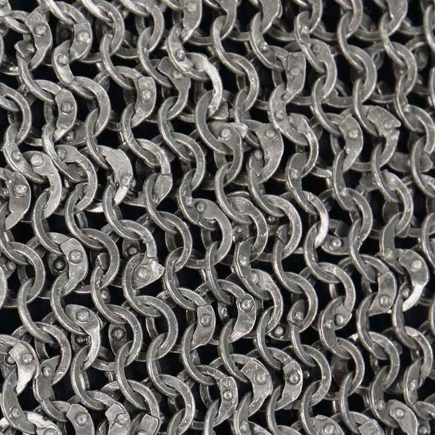 Riteted Aluminum Chainmail Coif