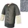 Half Sleeve Riveted 60 Inch Aluminum Chainmail Shirt