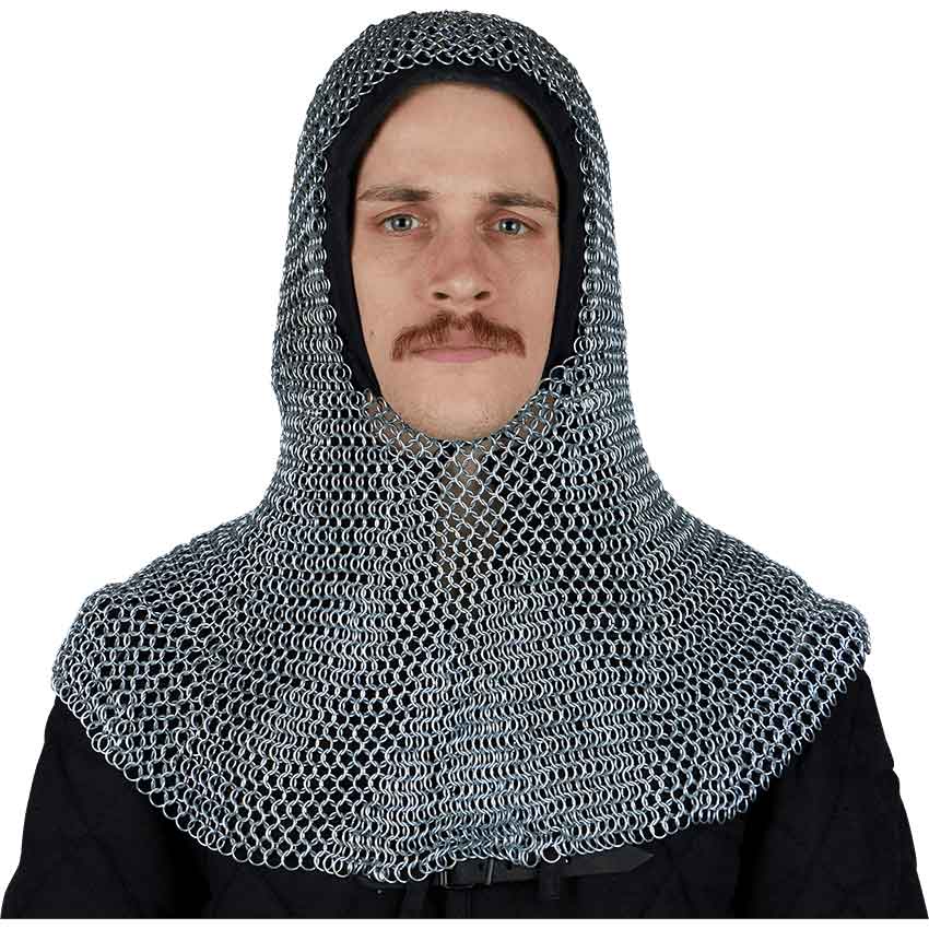 Round Ring Butted Chainmail Coif