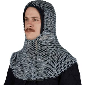 Round Ring Butted Chainmail Coif