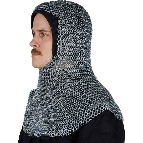 Round Ring Butted Chainmail Coif