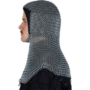 Round Ring Butted Chainmail Coif