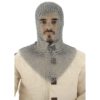 Butted Steel V Shaped Chainmail Coif