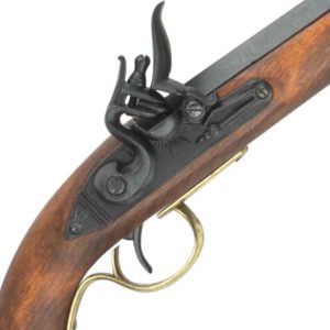 Black Deluxe Kentucky Flintlock Pistol