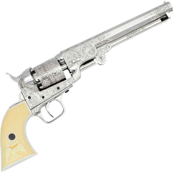 Polished Ornate Nickel M1851 Navy Revolver