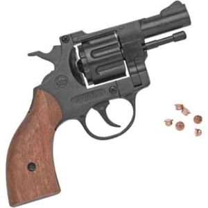 Blank Firing 6mm Starter Pistol with Wood Grip