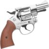 Blank Firing .357 Snubnosed Nickel Detective Revolver