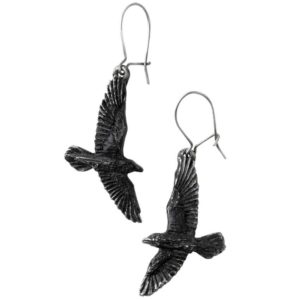 Black Raven Earrings