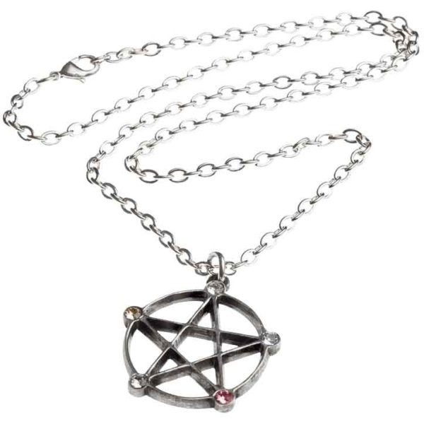 Wiccan Elemental Pentacle Necklace