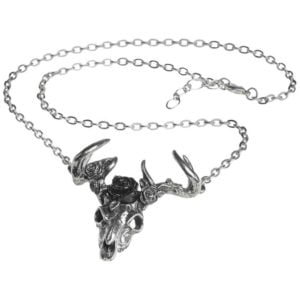 White Hart, Black Rose Necklace