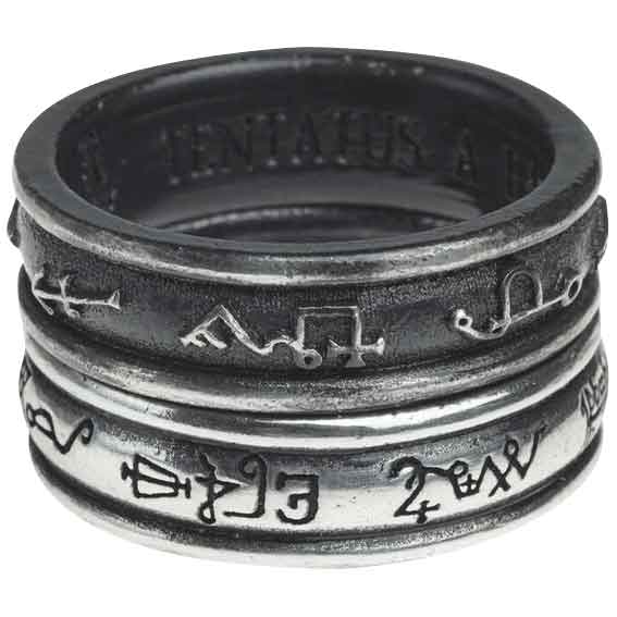 Demon Black and Angel White Ring