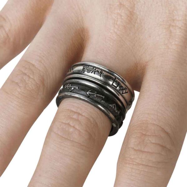 Demon Black and Angel White Ring
