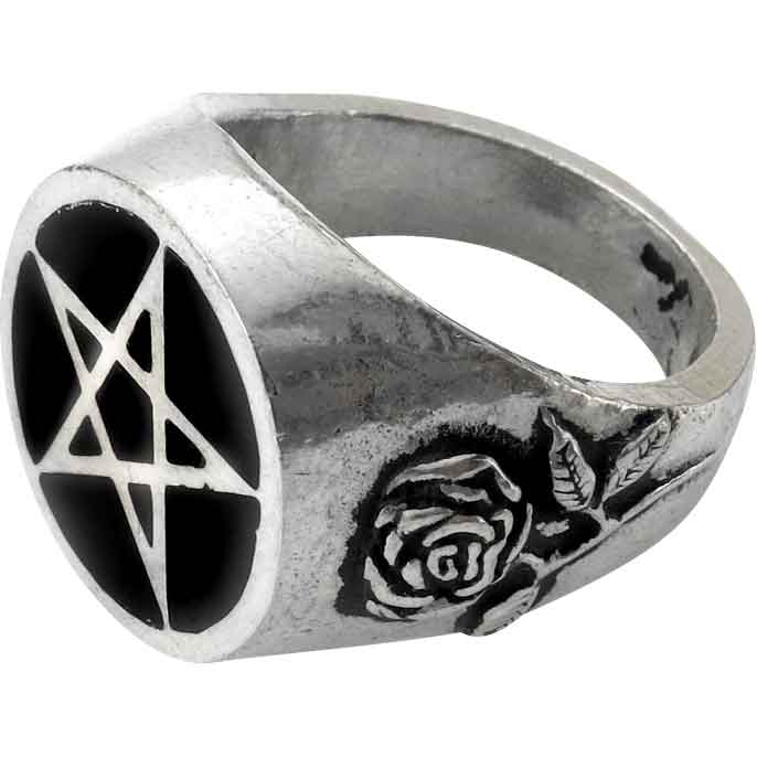 Roseus Pentagram Ring