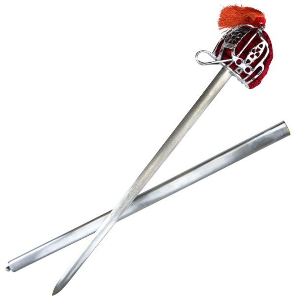 Silver Basket Hilt Scottish Sword