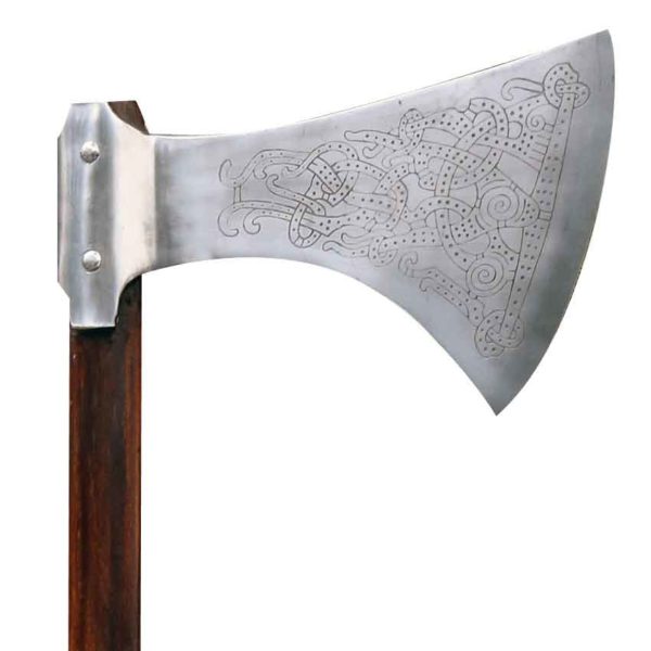 Two Handed Viking Battle Axe