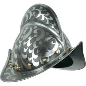 Engraved Comb Morion Helm