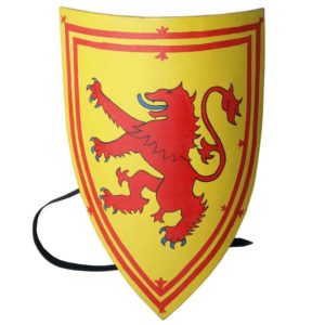 Yellow and Red Wolf Heater Shield