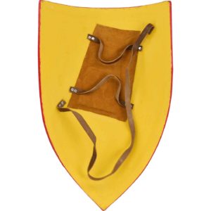 Red and White Leonine Heater Shield