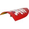Red and White Leonine Heater Shield