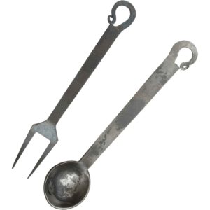 Forged Fork and Spoon Set