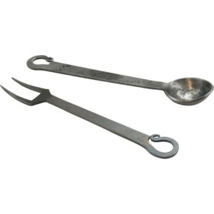 Forged Fork and Spoon Set