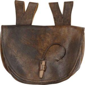 Brown Medieval Leather Belt Bag