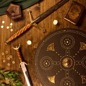 Brass Studded Scottish Targe