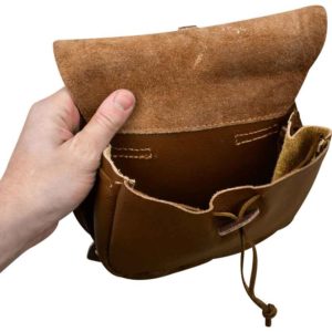 Brown Leather Belt Pouch