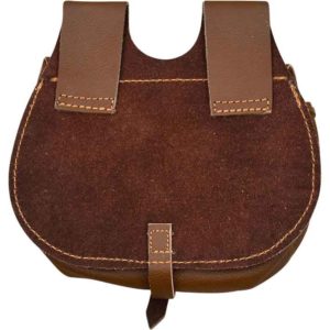Brown Leather Belt Pouch