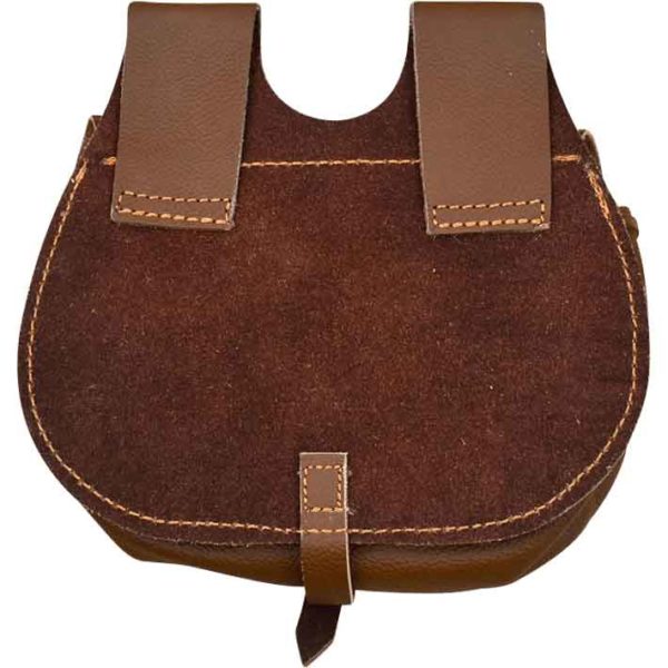 Brown Leather Belt Pouch