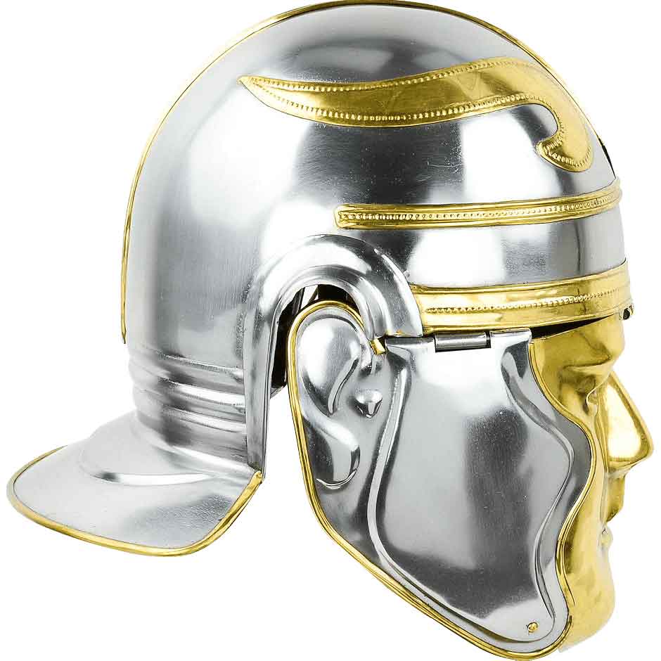 18GA SCA LARP Medieval Roman Helmet Imperial Gallic Helmet Halloween Repli BS193 