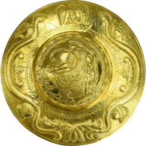 Embossed Brass Roman Shield Boss