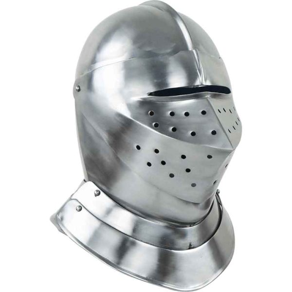 English Knights Jousting Close Helm