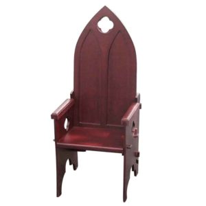 Wooden Medieval Throne